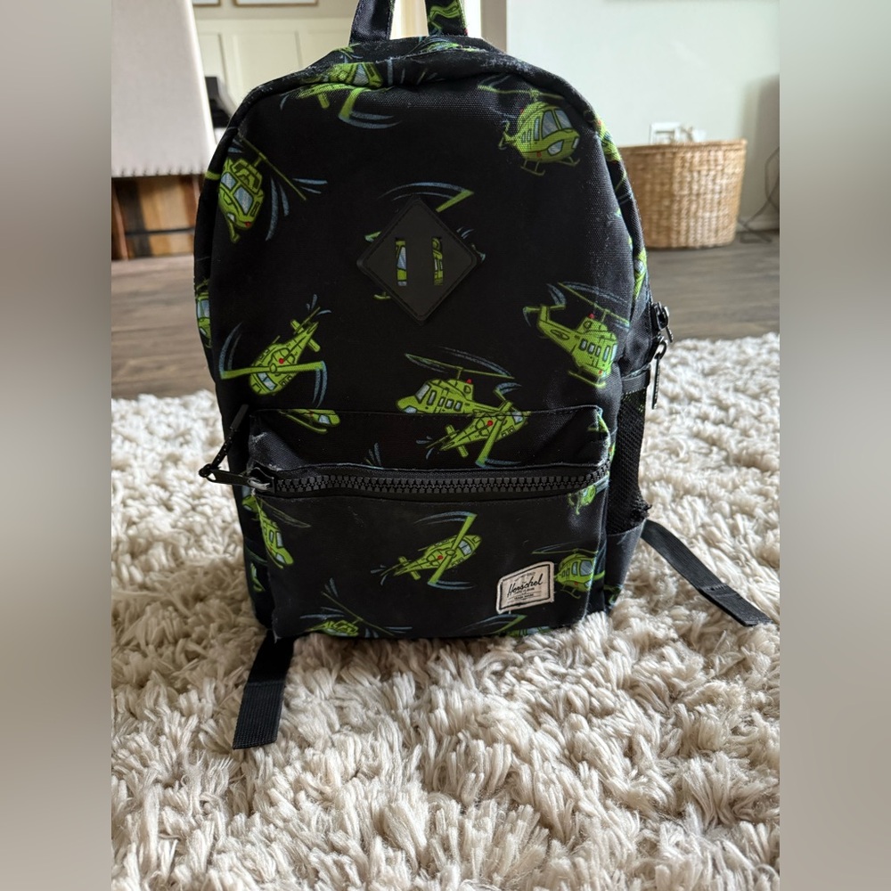 Herschel Supply Company Black and Green Modern Backpack